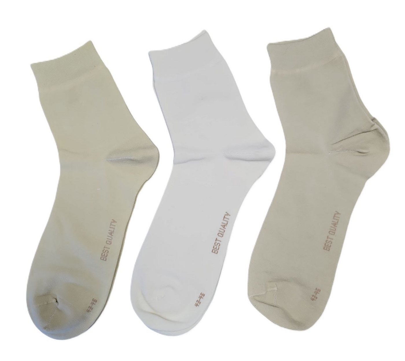 Toker Collection® Kurzsocken Herren Kurzsocke extra feine Baumwolle, Farbmix,3er Pack (Packung, 3 Paar) handgekettelte Spitze von Toker Collection®