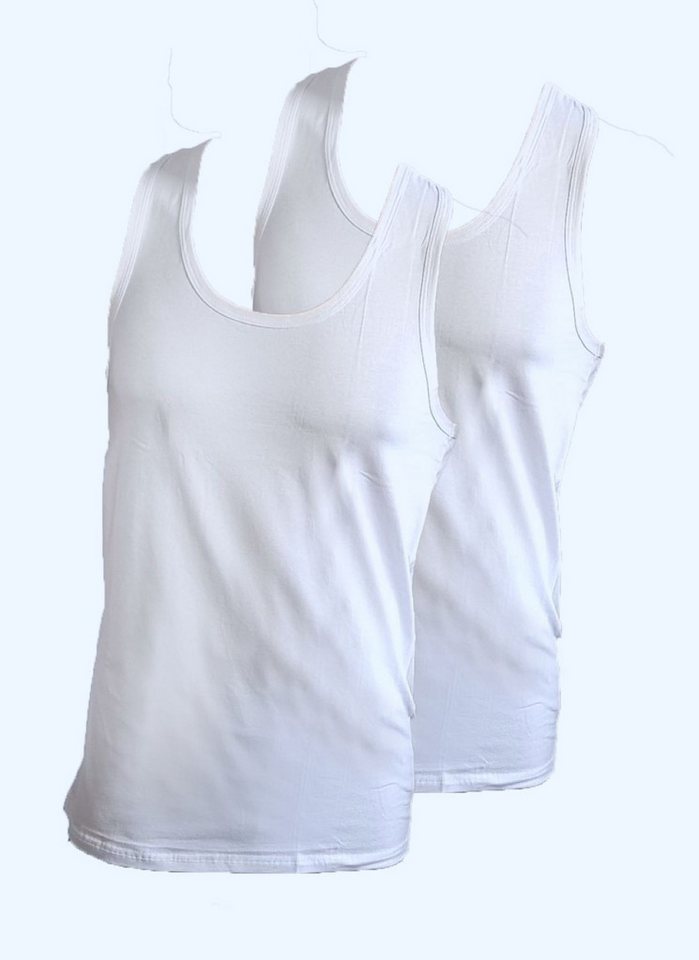 Toker Collection® Muskelshirt Herren Muskelshirt,Tanktop,95% Baumwolle,5% Elasthan (Packung, 2er-Pack) Jersey von Toker Collection®