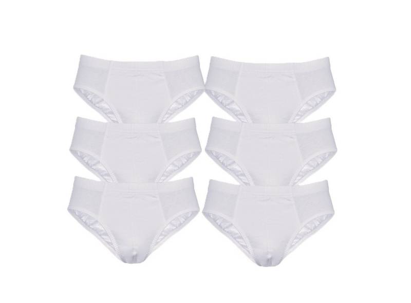 Toker Collection® Slip Herren Sportslip im 3er oder 6er Pack weiß (Packung, 6-St., 3er oder 6er Pack) aus Baumwolle von Toker Collection®