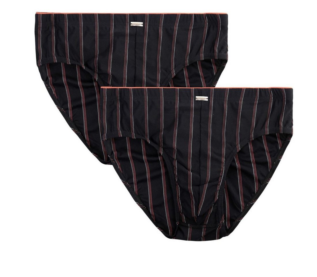 Toker Collection® Schlüpfer Herren Slip aus Microfaser (Packung, 2er Pack) farbige Streifen von Toker Collection®