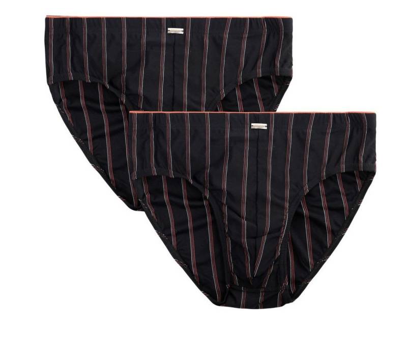 Toker Collection® Schlüpfer Herren Slip aus Microfaser (Packung, 2er Pack) farbige Streifen von Toker Collection®
