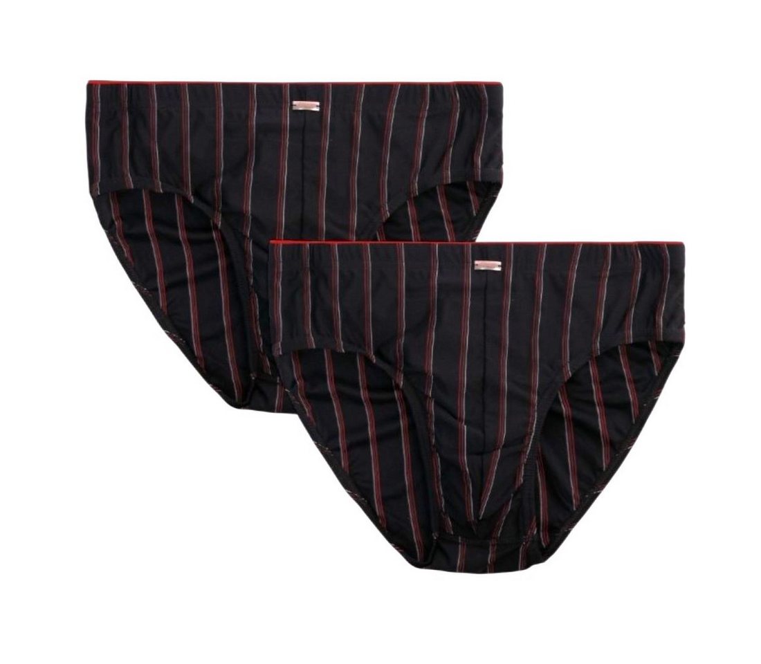 Toker Collection® Schlüpfer Herren Slip aus Microfaser (Packung, 2er Pack) farbige Streifen von Toker Collection®