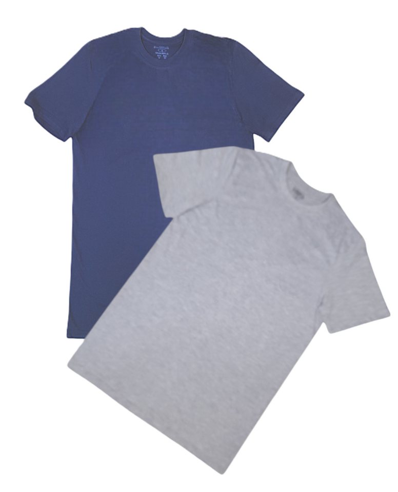 Toker Collection® T-Shirt Herren Basic T-Shirt 2er Pack Rundhals Ausschnitt (Packung, 2er-Pack) aus Baumwolle von Toker Collection®