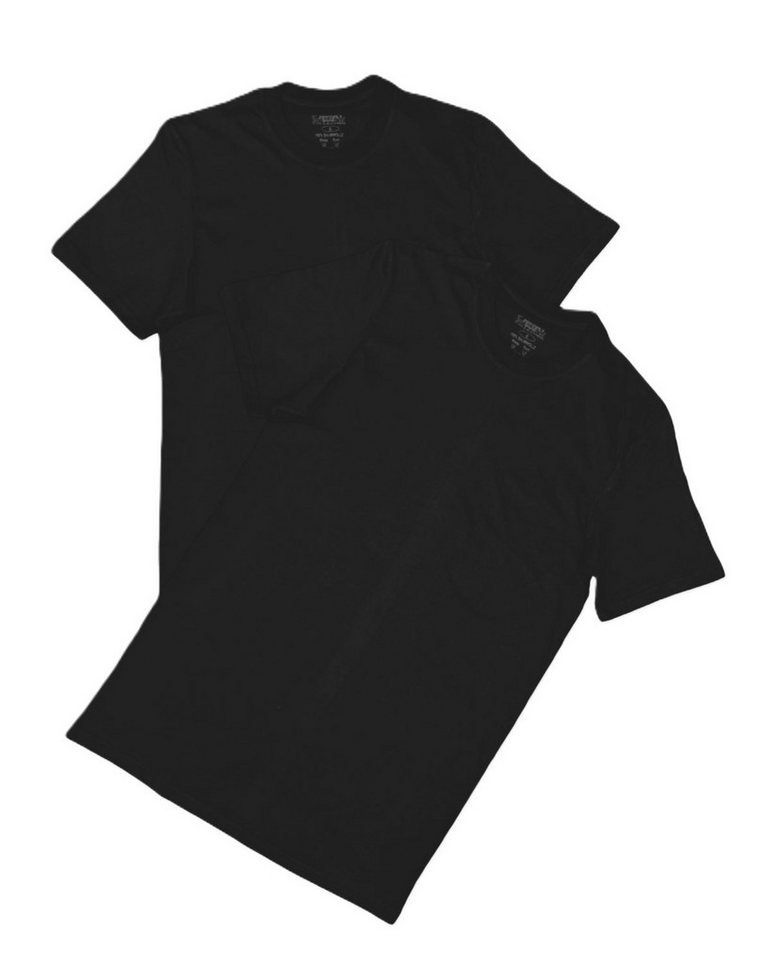 Toker Collection® T-Shirt Herren Basic T-Shirt 2er Pack Rundhals Ausschnitt (Packung, 2er-Pack) aus Baumwolle von Toker Collection®