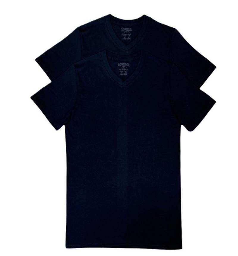 Toker Collection® T-Shirt Herren T-Shirt Basic V- Ausschnitt 2er Pack (Packung, 2er-Pack) aus Baumwolle von Toker Collection®