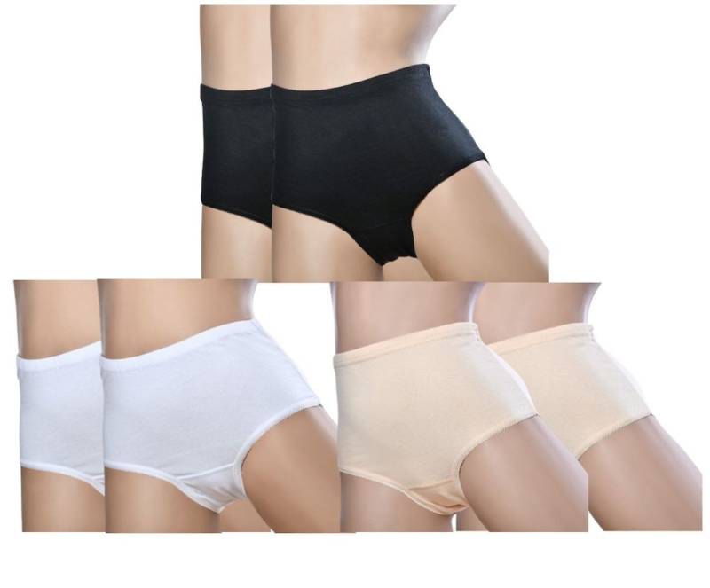Toker Collection® Taillenslip Damen Taillenslip Baumwolle mit Elasthan 6er Pack (Spar Pack, 6er Pack) von Toker Collection®