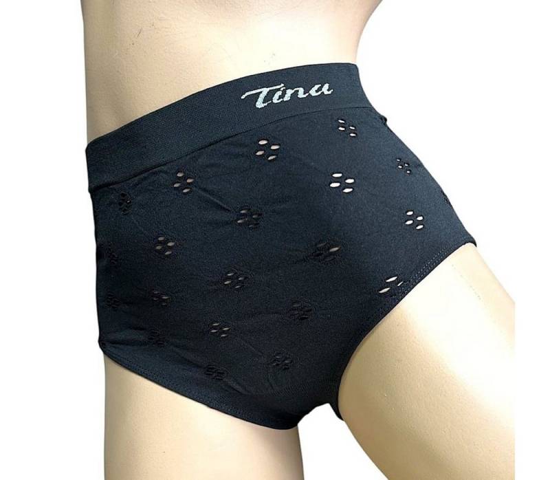 Toker Collection® Taillenslip "Tina" Seamless ohne Nähte super elastisch mit kleinem Lochmuster (Packung, 3er Pack) Logo Elastikbund von Toker Collection®
