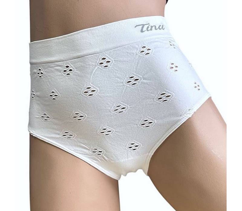 Toker Collection® Taillenslip "Tina" Seamless ohne Nähte super elastisch mit kleinem Lochmuster (Packung, 3er Pack) Logo Elastikbund von Toker Collection®