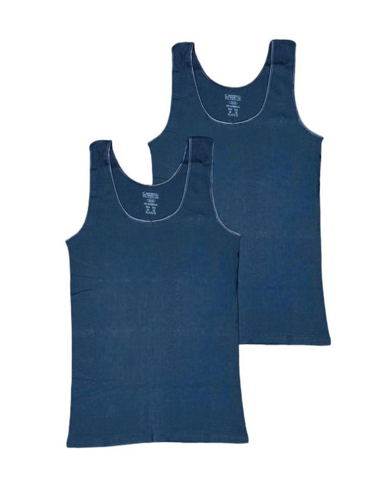 Toker Collection® Unterhemd Damen Achselhemd mit Satinkante 2 Stück (Packung, 2er-Pack) aus reiner Baumwolle von Toker Collection®
