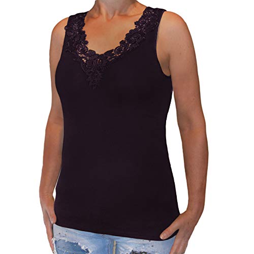 Toker Collection Hübsches Damen Unterhemd mit extra breiter Spitze in versch. Farben Toker Collection Hübsches Damen Unterhemd mit extra breiter Spitze in versch. Farben von Toker Collection