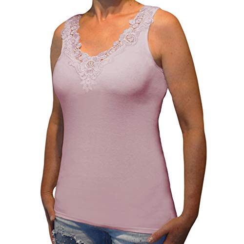 Toker Collection Hübsches Damen Unterhemd mit extra breiter Spitze in versch. Farben Toker Collection Hübsches Damen Unterhemd mit extra breiter Spitze in versch. Farben von Toker Collection