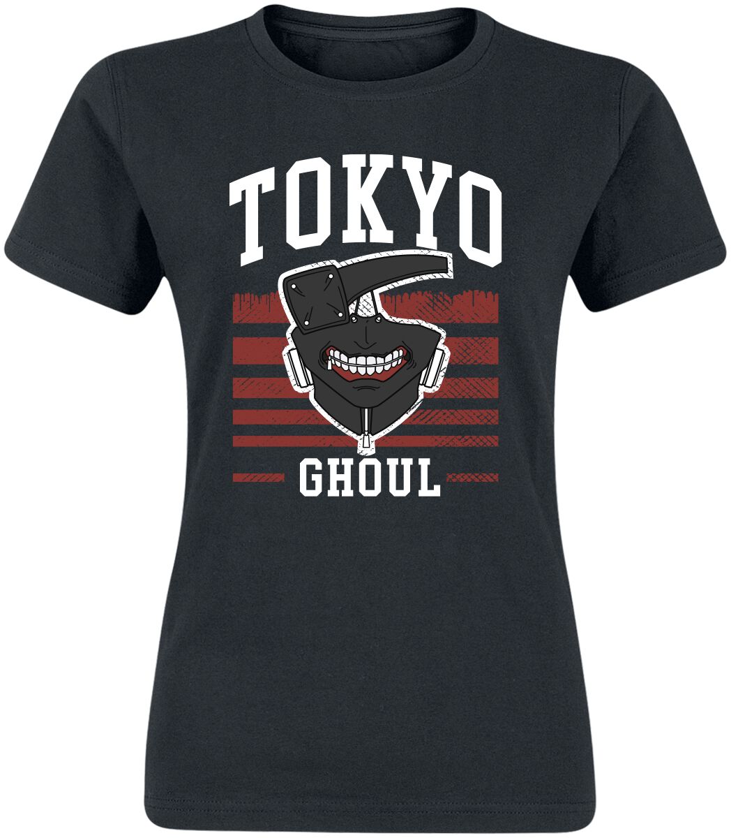 Tokyo Ghoul - Anime T-Shirt - College Dripout - S bis XXL - für Damen - Größe M - schwarz  - Lizenzierter Fanartikel von Tokyo Ghoul