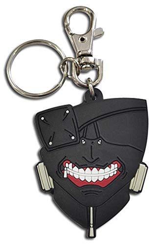 Tokyo Ghoul Re - Kaneki Maske PVC Schlüsselanhänger, mehrfarbig, 5 cm von Tokyo Ghoul