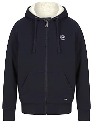 Billsburg Zip Through Borg Lined Fleece Hoodie in Sky Captain Navy - Tokyo Laundry - XXL von Tokyo Laundry