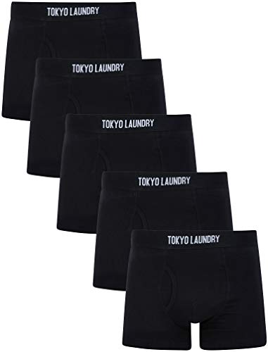 Clovelly (5 Pack) Boxer Shorts Set in Jet Black – Tokyo Laundry - XL von Tokyo Laundry