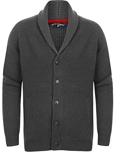 Hatton 2 Soft Knit Shawl Neck Cardigan in Charcoal - Tokyo Laundry - XL von Tokyo Laundry