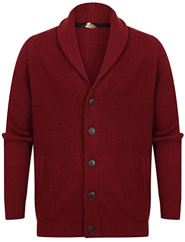 Hatton 2 Soft Knit Shawl Neck Cardigan in Claret - Tokyo Laundry - L von Tokyo Laundry