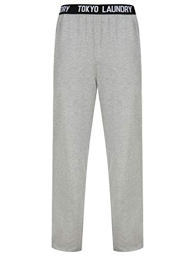 Inversion Cotton Lounge Pants in Light Grey Marl - Tokyo Laundry - L von Tokyo Laundry