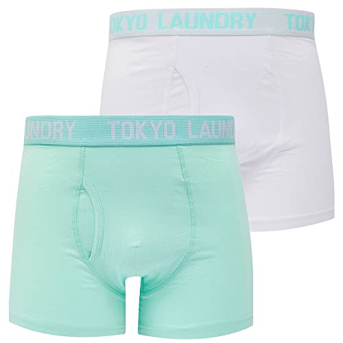 Lammie (2 Pack) Boxer Shorts Set in Blue Tint/White - Tokyo Laundry - M von Tokyo Laundry