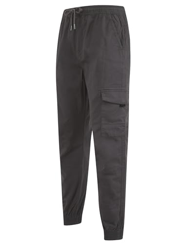 Lance Cotton Twill Cuffed Multi-Pocket Cargo Jogger Pants in Asphalt Grey - Tokyo Laundry - M/32 von Tokyo Laundry