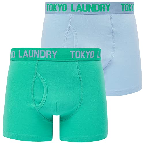 Lumber 2 (2 Pack) Boxer Shorts Set in Blue Bell/Atlantis - Tokyo Laundry - M von Tokyo Laundry