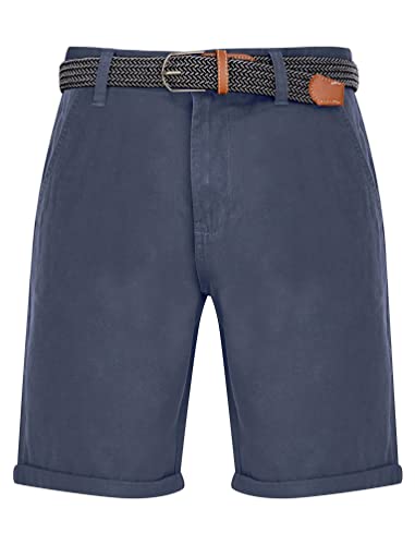 Sheringham Cotton Twill Chino Shorts with Woven Belt in Powder Blue - Tokyo Laundry - XXL Sheringham Cotton Twill Chino Shorts with Woven Belt in Powder Blue - Tokyo Laundry - XXL von Tokyo Laundry