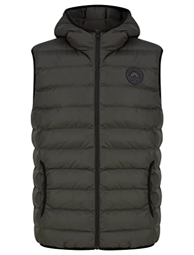 Tamaki Quilted Puffer Gilet with Hood in Khaki - Tokyo Laundry - L Tamaki Quilted Puffer Gilet with Hood in Khaki - Tokyo Laundry - L von Tokyo Laundry