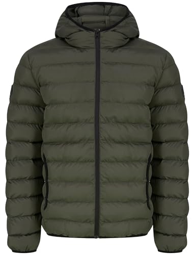 Tamary Quilted Puffer Jacket with Hood in Khaki - Tokyo Laundry - XL von Tokyo Laundry