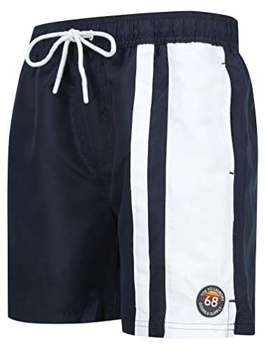 Tillamook Striped Swim Shorts in Sky Captain Navy – Tokyo Laundry - L von Tokyo Laundry