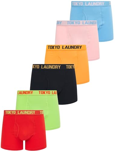 Tokyo Laundry Herren (6er Pack) Boxershorts Set, Antos Bright, L von Tokyo Laundry