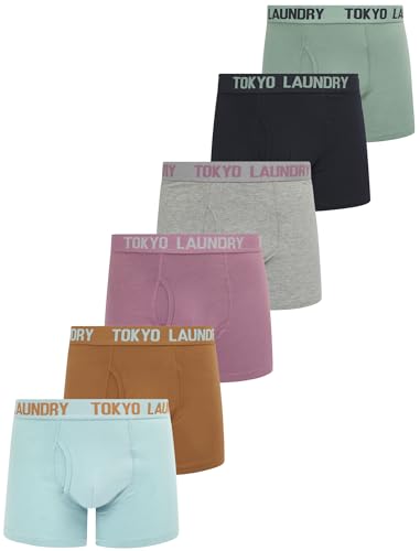 Tokyo Laundry Herren (6er Pack) Boxershorts Set, Antos Herbst, L von Tokyo Laundry