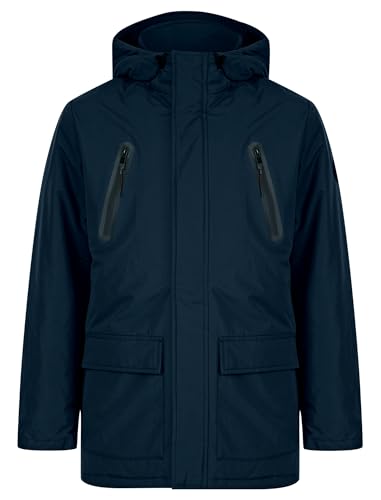 Tokyo Laundry Herren Damani Padded Hooded Parka Coat with Zip Pockets, Sky Captain Navy, M Tokyo Laundry Herren Damani Padded Hooded Parka Coat with Zip Pockets, Sky Captain Navy, M von Tokyo Laundry