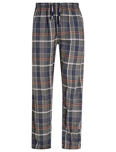 Tokyo Laundry Herren-Loungehose, kariert, 100 % Baumwolle, dickes Flanell, Lounge-Hose, Leslie – Grün, XL von Tokyo Laundry