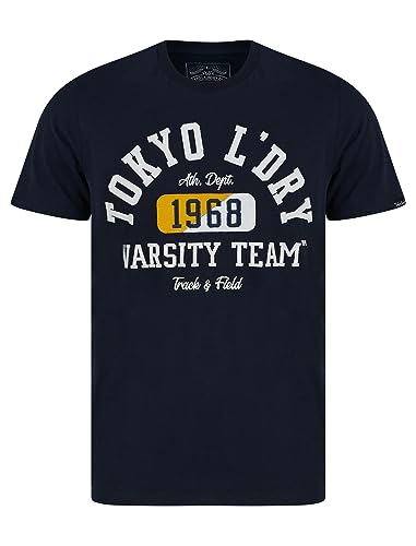 Tokyo Laundry Herren Marshall Crew Neck T-Shirt, Navy - Varsityteams, L Tokyo Laundry Herren Marshall Crew Neck T-Shirt, Navy - Varsityteams, L von Tokyo Laundry