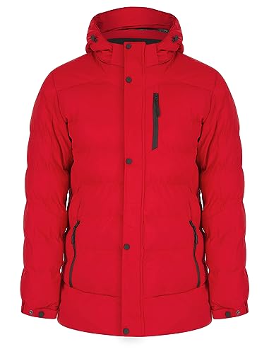 Tokyo Laundry Herren Yorkshire Gesteppter Wintermantel mit Kapuze, Barados Cherry, M Tokyo Laundry Herren Yorkshire Gesteppter Wintermantel mit Kapuze, Barados Cherry, M von Tokyo Laundry