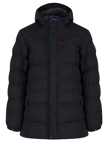 Tokyo Laundry Herren Yorkshire Steppmantel Winter Puffer Coat mit Kapuze, jet black, XL Tokyo Laundry Herren Yorkshire Steppmantel Winter Puffer Coat mit Kapuze, jet black, XL von Tokyo Laundry