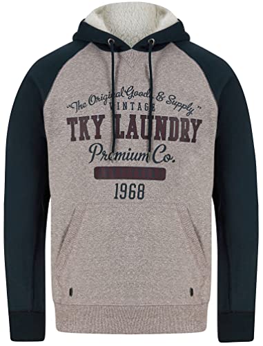 Tokyo Laundry Scripture Herren Kapuzenshirt mit Fleece gefütterter Kapuze, Sky Captain Navy, S Tokyo Laundry Scripture Herren Kapuzenshirt mit Fleece gefütterter Kapuze, Sky Captain Navy, S von Tokyo Laundry