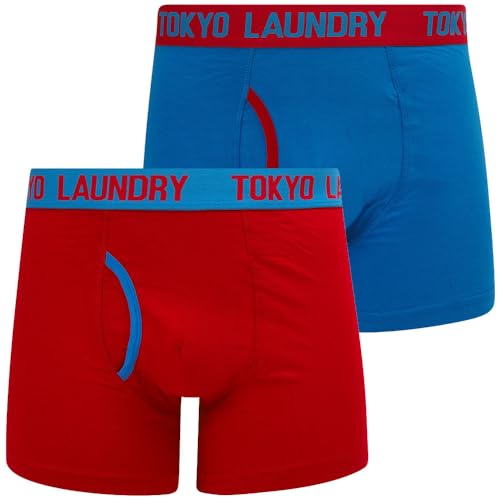 Westhorpe (2 Pack) Boxer Shorts Set in Jester Red/Nebulas Blue - Tokyo Laundry - L von Tokyo Laundry