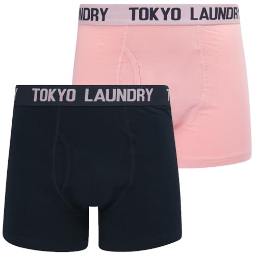 Whiston (2 Pack) Boxer Shorts Set in Pink Nectar/Sky Captain Navy - Tokyo Laundry - XXL von Tokyo Laundry