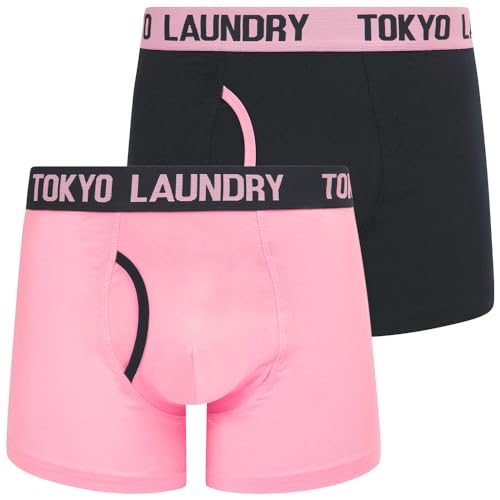 Whitehead (2 Pack) Boxer Shorts Set in Moonlite Mauve/Sky Captain Navy - Tokyo Laundry - XL von Tokyo Laundry