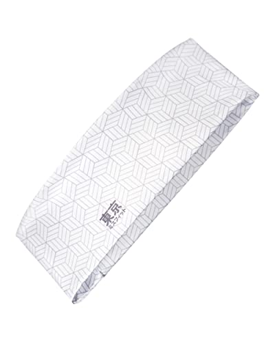 Tokyo Misfit - Japanische Stirnbänder für Männer & Frauen, Schweißband, Training, Yoga, Mode, Laufen, Sport, Basketball, Bandana (Cube-White) von Tokyo Misfit