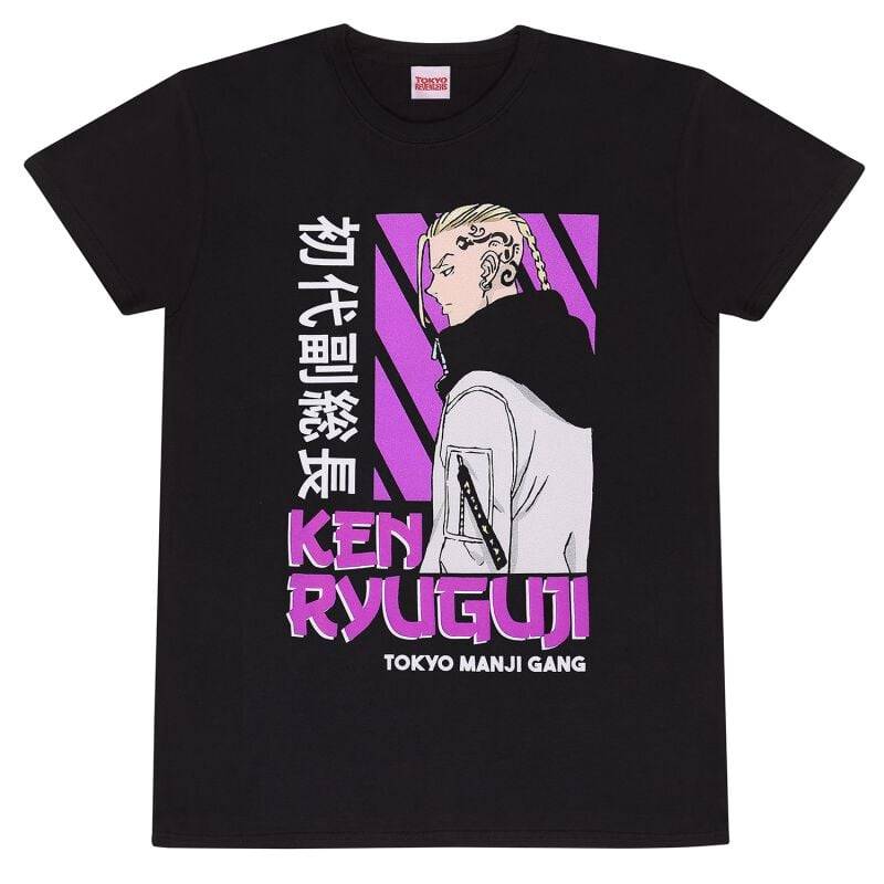 Tokyo Revengers Ken Ryuguiji T-Shirt schwarz in XL von Tokyo Revengers