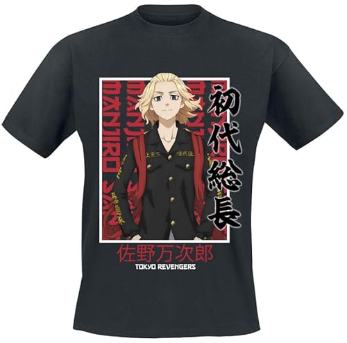 Tokyo Revengers Manjiro Sano Männer T-Shirt schwarz L von TOKYO REVENGERS