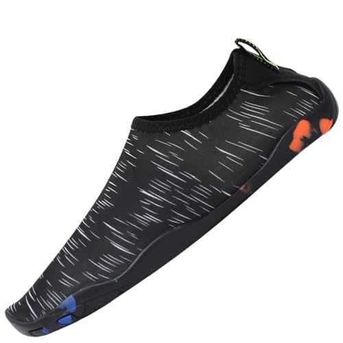 Tolaler Wasserschuhe Damen und Herren, Verdickte, rutschfeste, Schnell Trocknende, Robuste und Langlebige Strandschuhe/Reisen/Strand/Schwimmen von Tolaler