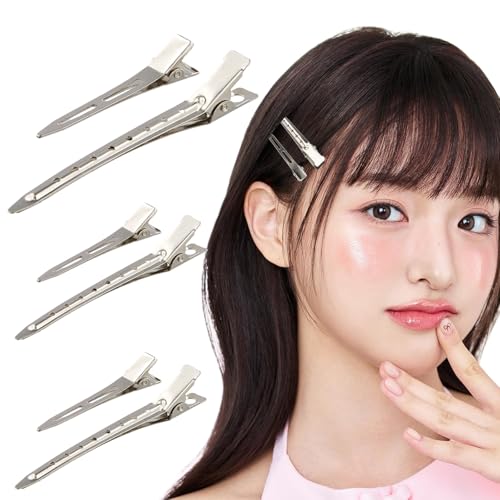 60 Stück Haarclips Haarspangen, No-Trace Abteilklammern, Haarklammern Friseur Alligator Clips Metall Haarspangen für Haarklammern Damen Spangen Friseursalon Mädchen Haarstyling DIY von Tolenre