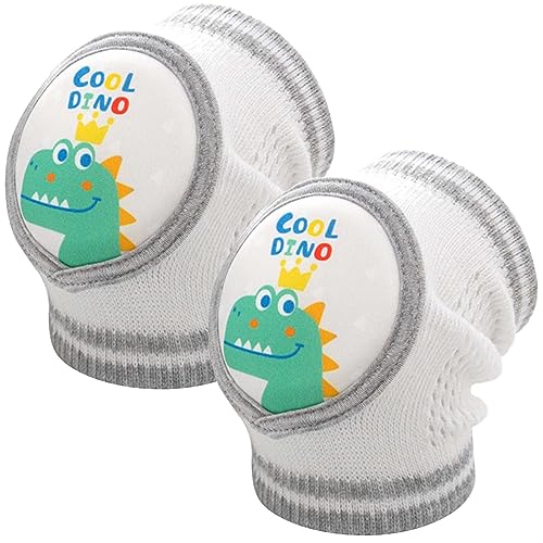 Baby Knieschoner Baumwolle Netz Krabbelknieschoner Kinder Knieschützer Knie Ellenbogen Pads kriechen Sicherheit Schutz Kleinkinder Mädchen und Jungen für 0-4 Jahre (Dinosaurier) von Tolenre