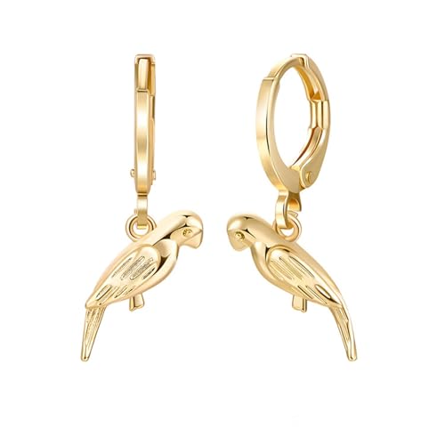 Tolldek 14 Karat Au585 Gelbgold Ohrringe Frauen, Klein Vogel Ohrhänger, 14K Gold Damen Ohrstecker Klein Echt Gold Schmuck Tolldek 14 Karat Au585 Gelbgold Ohrringe Frauen, Klein Vogel Ohrhänger, 14K Gold Damen Ohrstecker Klein Echt Gold Schmuck von Tolldek