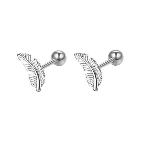 Tolldek 14K Weißgold Ohrringe Damen, Blatt Ohrstecker, Au585 Gold Ohrstecker Frauen Echtschmuck Tolldek 14K Weißgold Ohrringe Damen, Blatt Ohrstecker, Au585 Gold Ohrstecker Frauen Echtschmuck von Tolldek