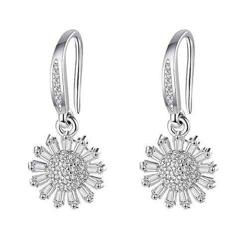 Tolldek 18K 750 Weißgold Ohrringe Vintage Echt Schmuck, Moissanit Blumen Ohrhänger, Au750 Gold Ohrringe Damen Echt Schmuck Tolldek 18K 750 Weißgold Ohrringe Vintage Echt Schmuck, Moissanit Blumen Ohrhänger, Au750 Gold Ohrringe Damen Echt Schmuck von Tolldek