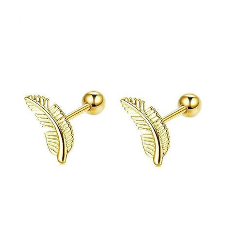 Tolldek 9 Karat Au375 Gelbgold Ohrringe Vintage Echtes, Blatt Ohrstecker, 9K Gold Ohrringe Boho Echtes Tolldek 9 Karat Au375 Gelbgold Ohrringe Vintage Echtes, Blatt Ohrstecker, 9K Gold Ohrringe Boho Echtes von Tolldek